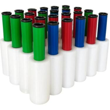 Imagem de 25 Rolos filme stretch 10cm x120metros Aplicador Manual - Tutti Suprim