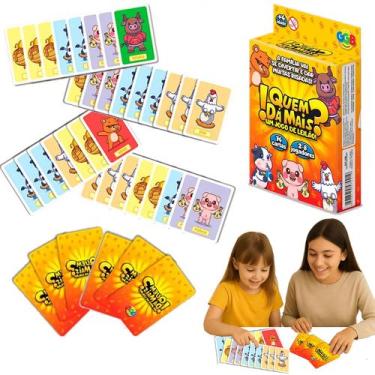 Imagem de Quem Da Mais Jogo Cartas Pedagogico Educativo Oferta - GGB