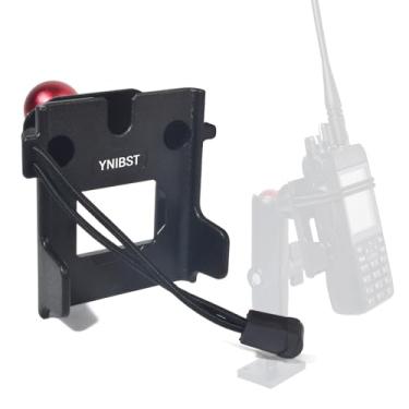 Imagem de YNIBST Suporte para walkie talkie com adaptador de esfera de 25 mm, compatível com suportes de RAM, braço de soquete duplo tamanho B para rádio bidirecional Motorola Midland Icom rádio amador CB Radio