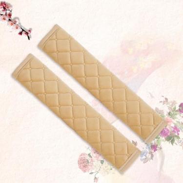 Imagem de Capa de cinto de segurança macia almofada de ombro almofada de ombro alça de cinto de segurança de carro para uma condução mais confortável, ajuste universal para todos os carros, mochilas, sedans