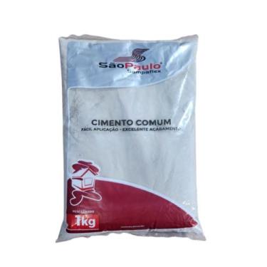 Imagem de Cimento CPII 1kg SampaFlex Embalagem Econômica Construção Reformas Art