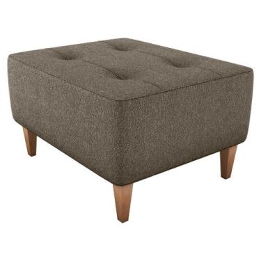 Imagem de Puff Para Sala 62 cm Piva Tecido Boucle Milani Store, Marrom