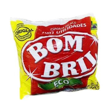 Imagem de Esponja De Aço Lã Palha 60Gr  1Pct  C/8