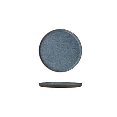 Imagem de Disco azul de pederneira de cerâmica colorido francês criativo western tableware-sílex azul -23 cm