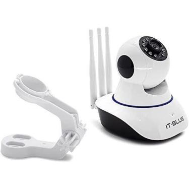Imagem de Câmera Ip Wi-fi 360 Visão Noturna Sensor Movimento Alarme - It Blue