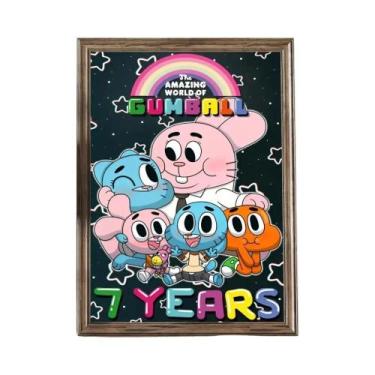 Imagem de Pôster Kawaii Retro De Gumball Em Qualidade HD Para Decoração De Casa,