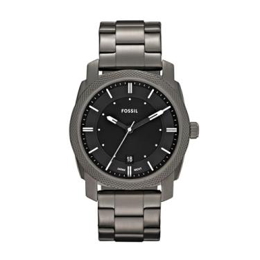 Imagem de Fossil Relógio masculino com três ponteiros de quartzo e aço inoxidável