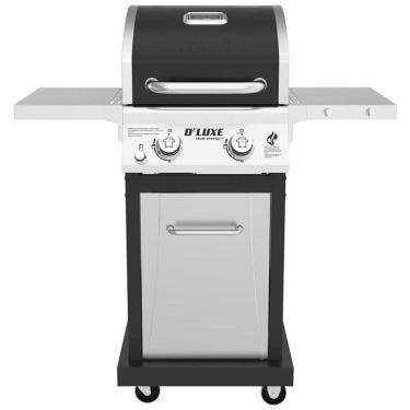 Imagem de Churrasqueira a Gás 28.000 BTU com 2 Queimadores em Aço Inoxidável, NEXGRILL 720 0864RA, Preto