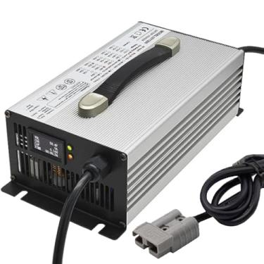 Imagem de Lzyjckh Carregador de Bateria para Empilhadeiras 12V/24V/36V/48V/60V/72V Carregadores de Bateria de Chumbo-Ácido de 1500W com Plugue Anderson de 120A/175A,72v 15a silver,175A Anderson