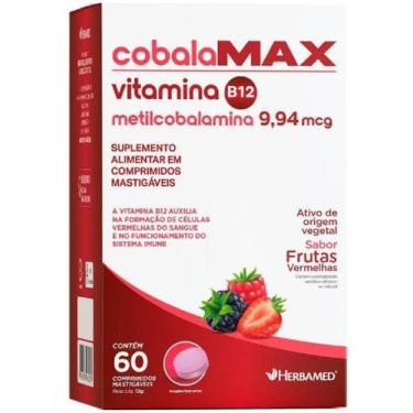 Imagem de Cobalamax Vitamina B12 Metilcobalamina Herbamed 60 Cápsulas, FRUTAS VE