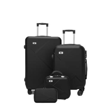 Imagem de Conjunto 4 Malas Bordo Despacho Frasqueira (Preto 2)