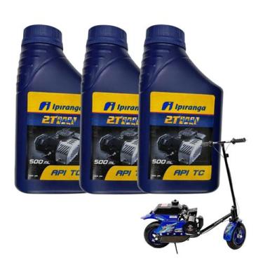 Imagem de Kit 3 Óleo Motor 2 Tempos Motocicleta Roçadeira Gerador Motosserra Cor