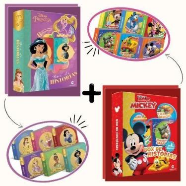Imagem de Kit Magia Disney  Aventuras do Mickey e das Princesas em 12 Minilivros