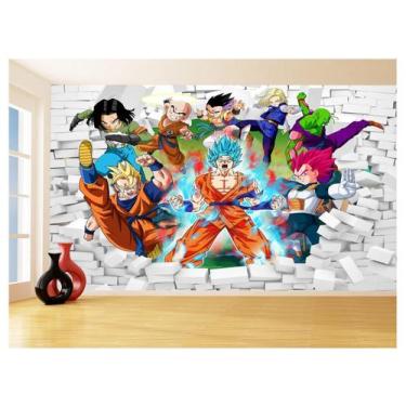 Imagem de Papel De Parede 3D Dragon Ball Goku Vegeta Anime 3,5M Dbz32 - Você Dec