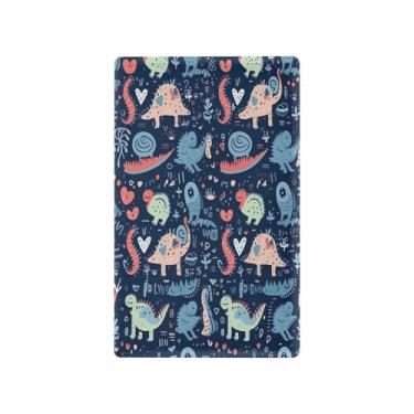 Imagem de Blueangle Placa de parede decoradora de capa em branco, tamanho padrão, dinossauros coloridos de 1 gangue, capa de interruptor para quarto de escritório em casa, 4,53 x 2,76 polegadas (327)