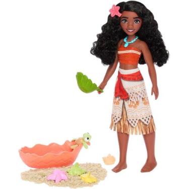 Imagem de Boneca Disney Princesa Moana com PET Tartaruga e Areia Moldável