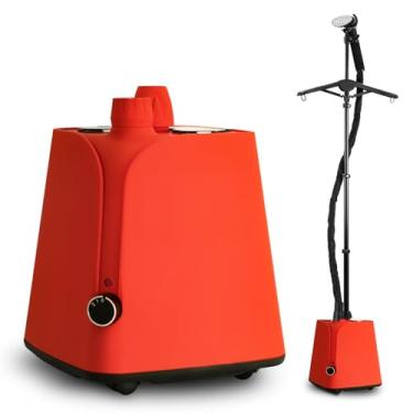 Imagem de FARMLULU Vaporizador De Roupas Colorido Vertical, 2000 W, Profissional, Para Pendurar Com Suporte, Tecidos Comerciais, Tanque Água 1,8 L, Vaporização 45 Minutos, Laranja