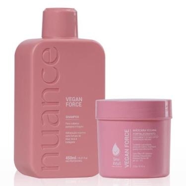 Imagem de Nuance Kit Time Reset: Vegan Force Shampoo 450ml + Máscara 250g - Nuan