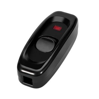 Imagem de Generic Interruptor de Luz Em Linha Ac 250v Com Indicador Led para Lâmpada, Lâmpada de Espelho, de Parede, Botão Liga/desliga Conveniente, Adequado para Quarto (Preto)