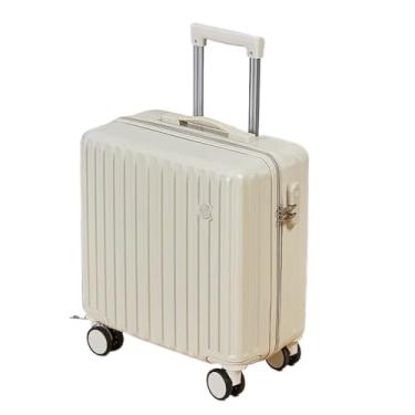 Imagem de Tourister Bagagem de mão multifuncional, mala de carrinho com senha ABS + PC de 18 "(unissex)(Black)