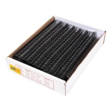 Imagem de Wireo para Encadernação 3x1 A4 Preto 7.16 para 85fls 25un - Cassmar