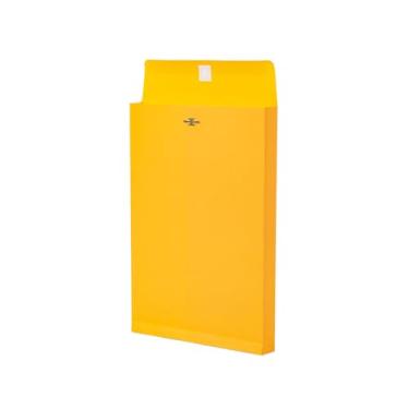 Imagem de Envelopes Manilla expansíveis com fecho de 15 x 23 cm, pacote com 25, envelopes amarelos pequenos de Manila Goefun 180 GSM para casa, escola, escritório, envio e armazenamento