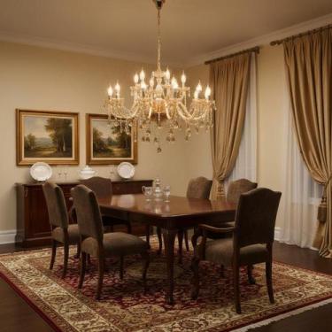 Imagem de Lustre De Cristal Luminária Luxuoso Ambar Com 18 Braços - LUXOR STORE