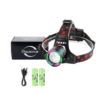 Imagem de Lanterna De Cabeça LED Recarregável Potente 20.000.000LM Para Pesca E 