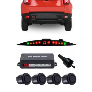 Imagem de Sensor Estacionamento Ré Preto Com Visor Slim Renegade 15/23