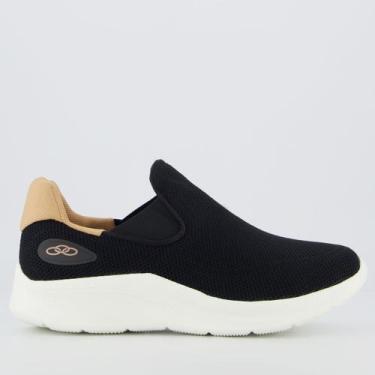 Imagem de Tênis Olympikus Flutua 2 Feminino Preto e Branco, 34