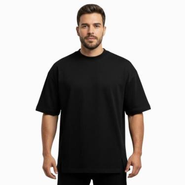Imagem de Camiseta Algodão Pima Masculina Oversized para Treino e dia a dia - Fo