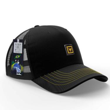 Imagem de Boné Masculino Country Trucker Telinha Aba Curva DuAgro, Amarelo, Adul