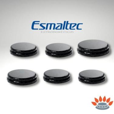 Imagem de Kit 6 Espalhador do Fogão Esmaltec Munique ,Veneza 6 Bocas 2gr e 4 peq