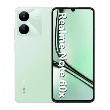 Imagem de Smartphone Realme Note 60x, 128GB, 4GB RAM, Android 14, Bateria 5000mA