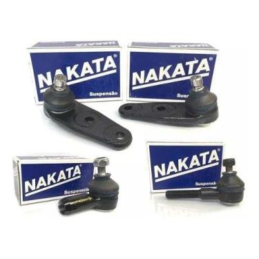 Imagem de Par Pivos Com Terminais Gol/Parati/Saveiro G2 G3 G4 Direção Mecanica N