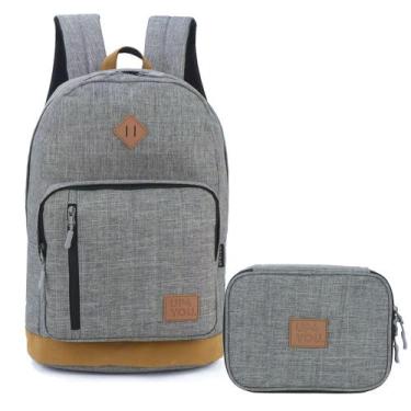 Imagem de Kit Mochila De Costas Escolar Juvenil Estojo Box 100 Pens - Up4You, Ci