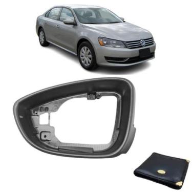 Imagem de Nova Moldura Aro Interno Espelho Retrovisor Passat Full 2011 Á 2015 1 