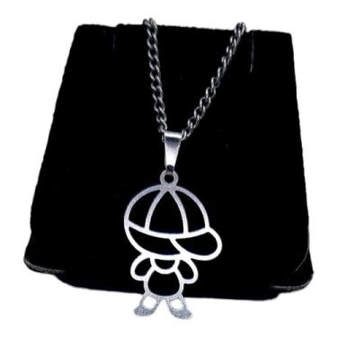 Imagem de Colar CHOKER AÇO INOX Mãe FilhO MeninO Canga Feminino PRATA - ASA