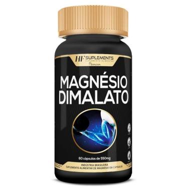 Imagem de MAGNESIO DIMALATO PREMIUM 550MG 60 CAPS HF SUPLEMENTOS-Feminino