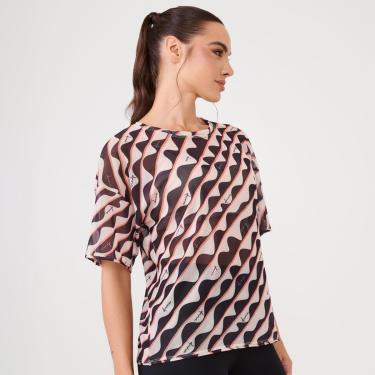 Imagem de Blusão de Tule Estampa Mirage Com Fita de Silicone Donna Carioca-Feminino