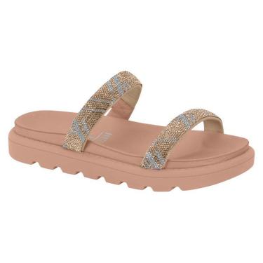 Imagem de Sandalia Papete Feminina Vizzano Duas Tiras Com Strass-Feminino