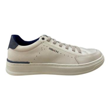 Imagem de Sapatênis Masculino Ferracini Gold Casual Couro Calce Fácil 2074A. Mar