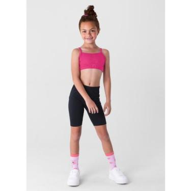 Imagem de Top Básico Infantil Menina em Cotton Brandili, 16, Rosa, Chiclete