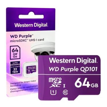 Imagem de Cartão De Memoria  64gb Microsd Ultra Endurance Purple Cftv Wdd064g1p0c WD