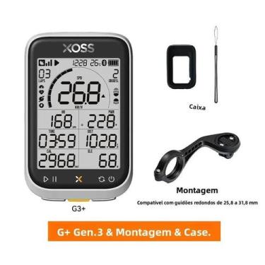 Imagem de Computador De Bicicleta GPS XOSS G3 plus À Prova d'Água Com Medidor De