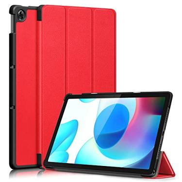 Imagem de Kepuch Couro-PU Capas Bolsas Estojos para Realme Pad 10.4" - Vermelho