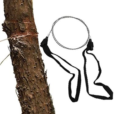 Imagem de 58cm Pocket Wire Saw | Stainless Steel Pocket Chainsaw | Travel Wire Rope Outdoor Emergency Gear Kit for Cutting Wood B/a