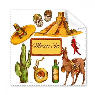 Imagem de Sombrero Mexicano Pirade Deserto Cacto Mexicano Pano de Limpeza Limpeza Limpeza de Tela de Telefone 5 peças
