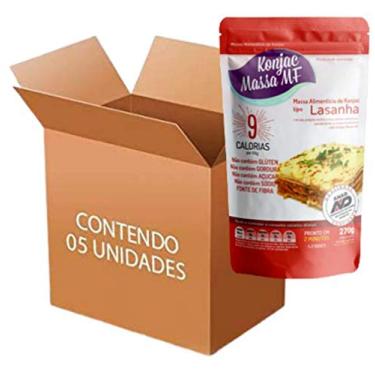Imagem de Kit 5 Macarrão Konjac Unidades - Lasanha
