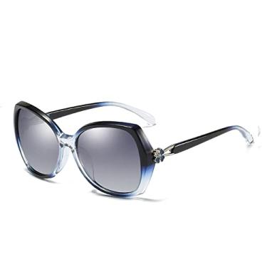 Imagem de Óculos de sol femininos de luxo polarizados moda feminina superdimensionados óculos de sol femininos elegantes óculos de sol, 4, tamanho único